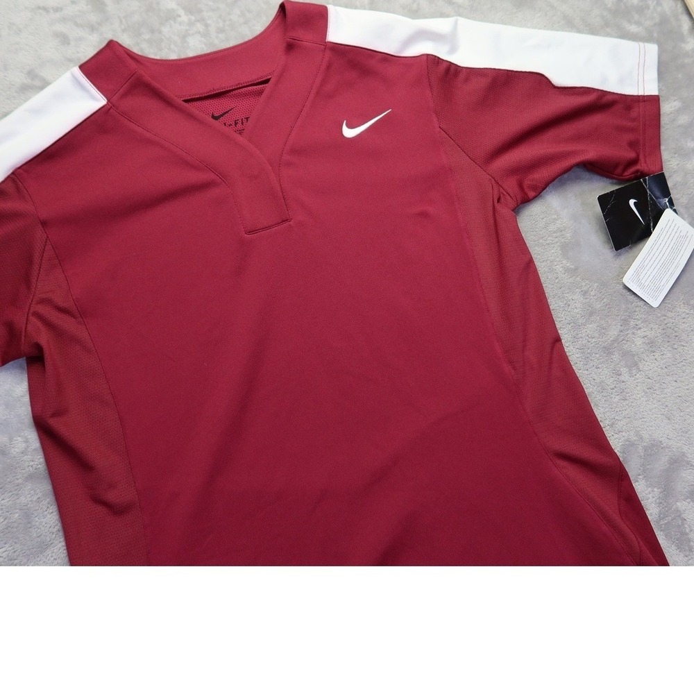 Softball Jersey Shirt Size M New‎ NWT Nike Dri Fit Maroon